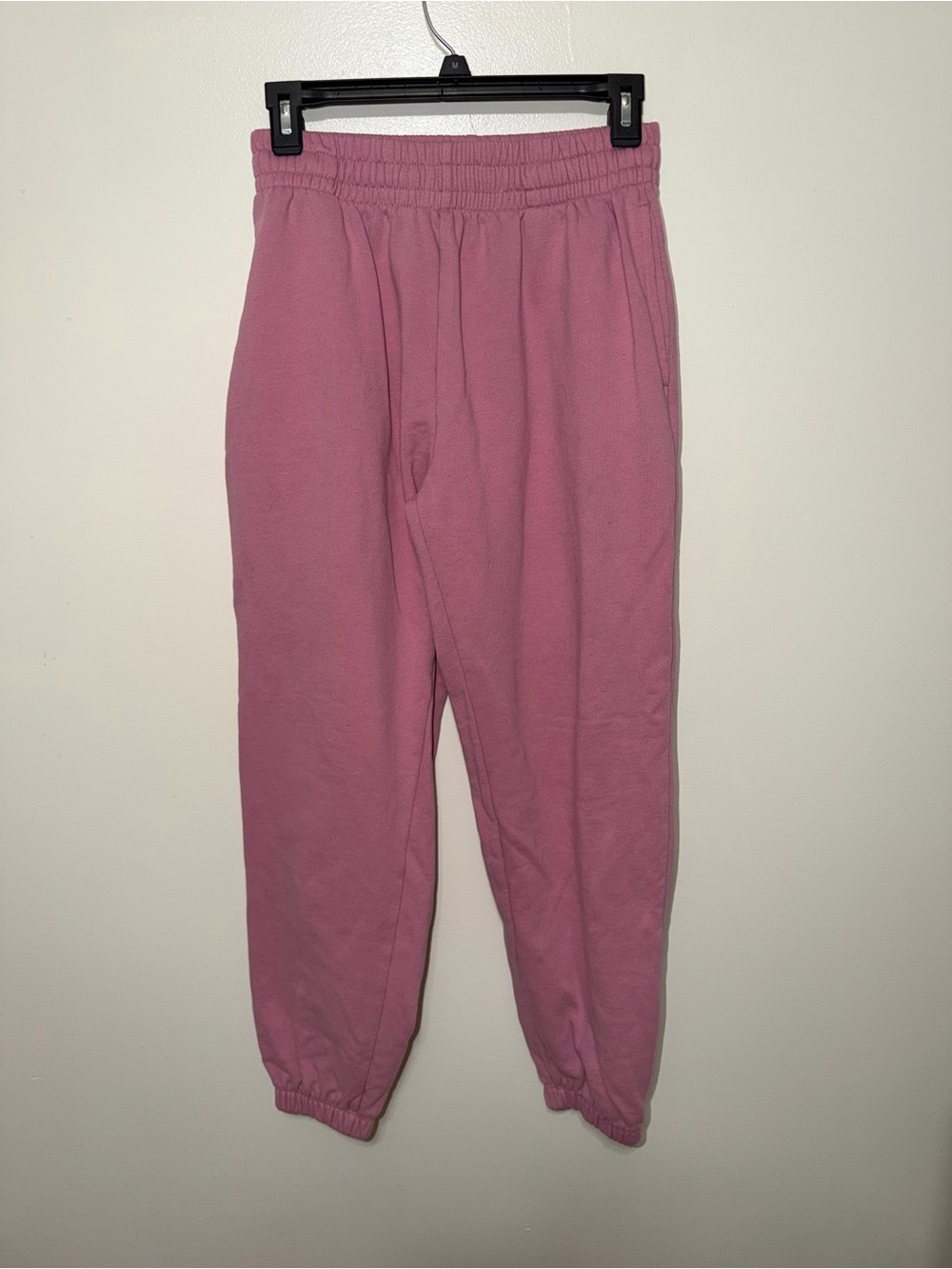 Garage Pink Elastic-Waist Jogger Pants